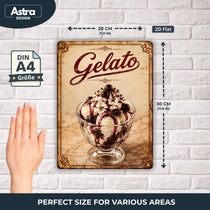 Blechschild 20x30cm – Gelato Amarena Eisbecher – Produktansicht 2