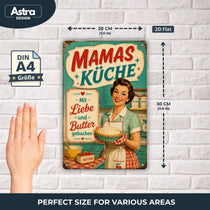 Blechschild 20x30cm – Mamas Küche Küchenschild – Produktansicht 2