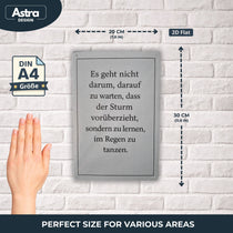 Blechschild 20x30cm – Sturm im Regen tanzen – Produktansicht 2